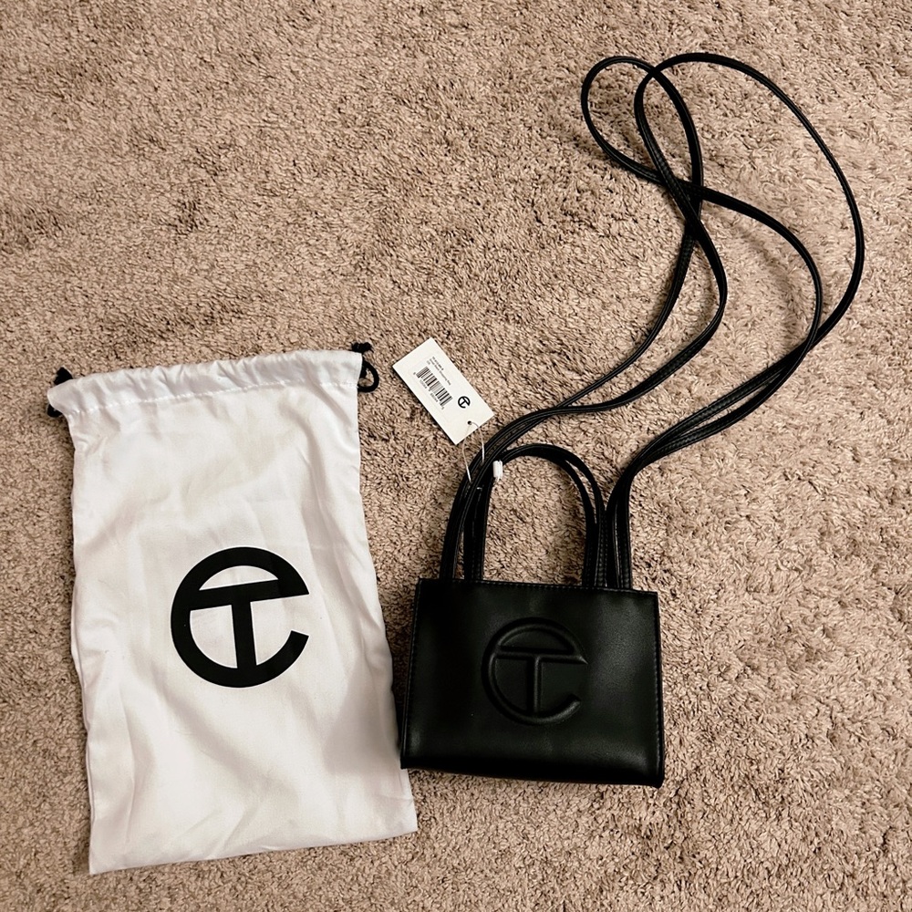Telfar Black Mini Shopping Tote NWT
